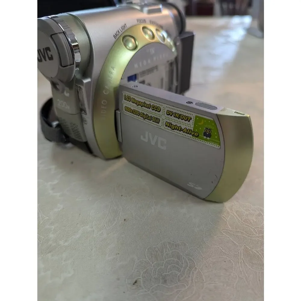 JVC GR-D200U video camera remote strap samsonite bag charger FOR PARTS OR PROPS